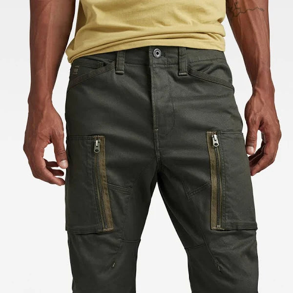 G-Star Raw Men's Rovic Zip 3D Straight Tapered Fit Cargo Pants, Dune, 26W x  30L at Amazon Men's Clothing store